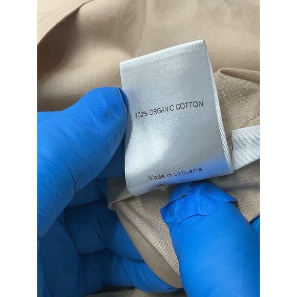 A Part Of The Art Daily Shirt Button Down Tan Biscotti Cotton Poplin XS - Picture 4 of 4